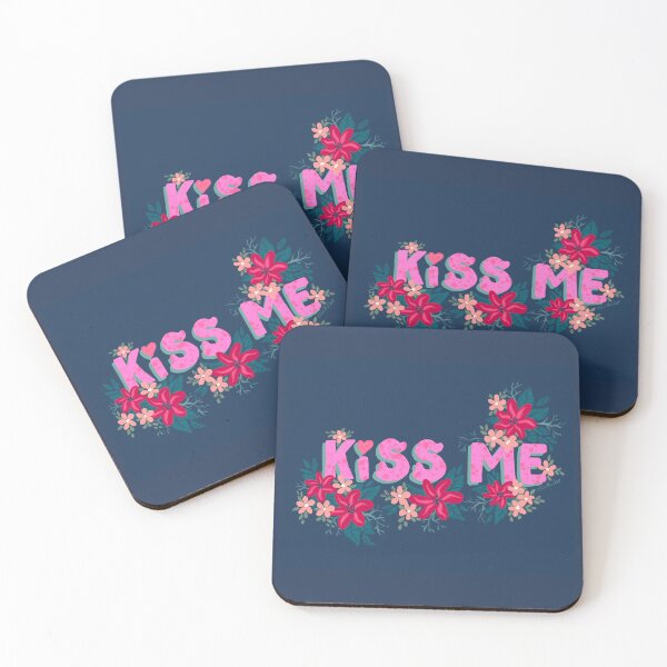 Item preview, Kiss Me Love Valentine's Day Floral designed and sold by ElaMilkoDESIGN.