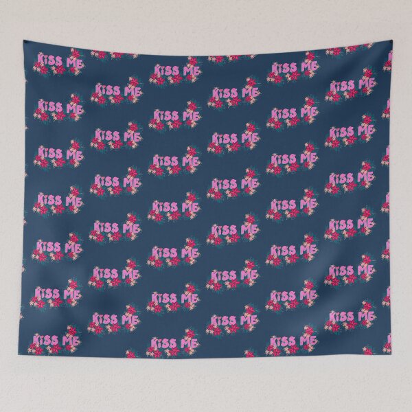 Item preview, Kiss Me Love Valentine's Day Floral designed and sold by ElaMilkoDESIGN.