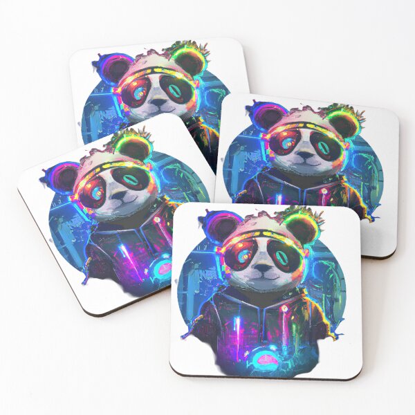 Item preview, Copy of Futuristic Frenzy: Neon Panda Pop Art 2k | light designed and sold by Cosmic-graphics.
