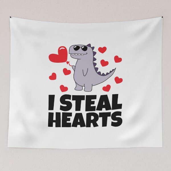 Item preview, I steal hearts - valentines day designed and sold by sweary12.