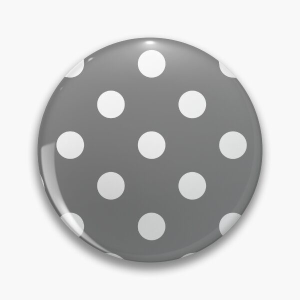 Item preview, White Polka Dots on Grey designed and sold by POLKAIWERX.