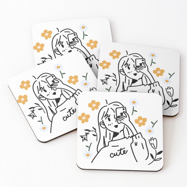Item preview, Girl holding a phone designed and sold by PrintsPassion.