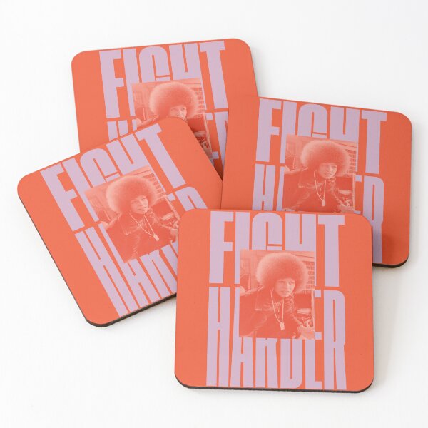 Item preview, Fight Harder - Angela Davis Quote Feminist  designed and sold by PosterpartyCo.