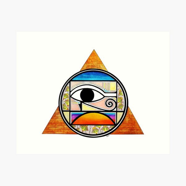 Symbol of Egypt (Colored) Art Print