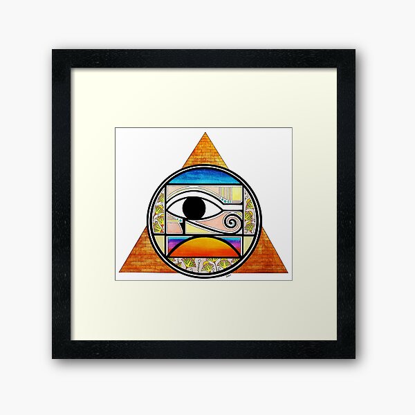 Symbol of Egypt (Colored) Framed Art Print