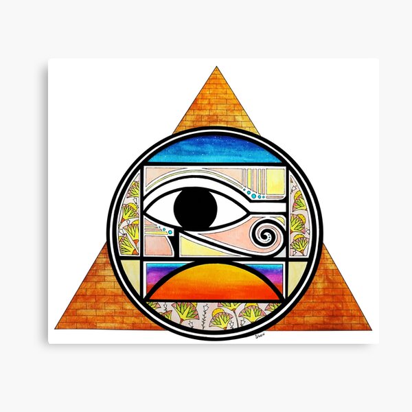 Symbol of Egypt (Colored) Canvas Print