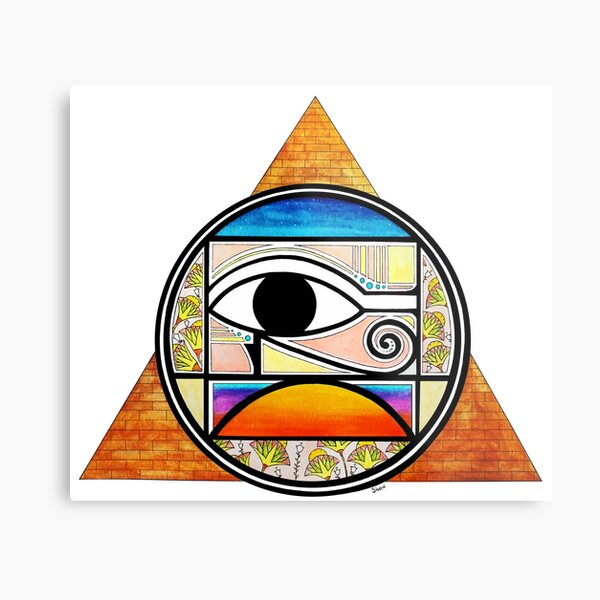 Symbol of Egypt (Colored) Metal Print