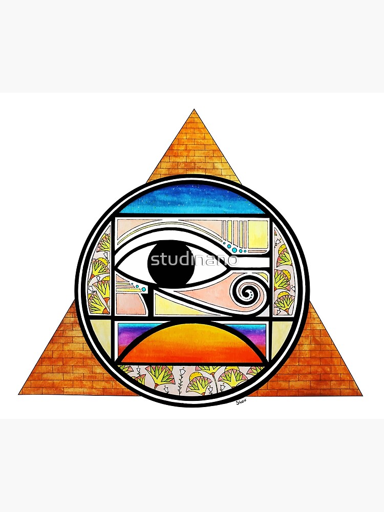 Thumbnail 3 of 3, Tapestry, Symbol of Egypt (Colored) designed and sold by studinano.