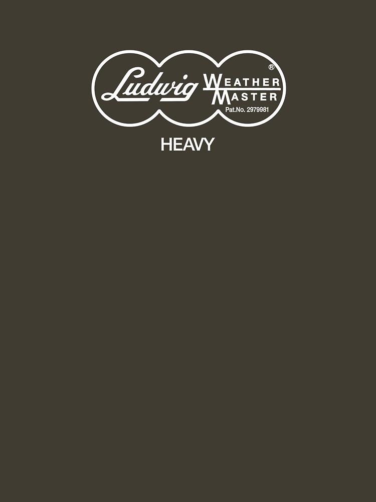 "Ludwig Drums Weather Master HEAVY Drum Head Logo for dark