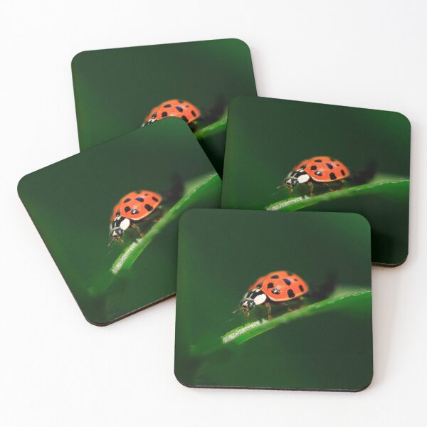 Item preview, Red ladybug sitting on grass designed and sold by olena2552.