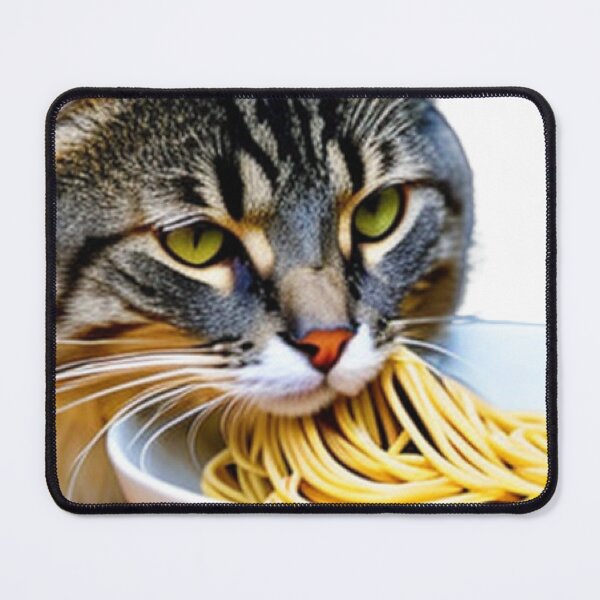 Item preview, Cat Eating Spaghetti designed and sold by Bright-Store.