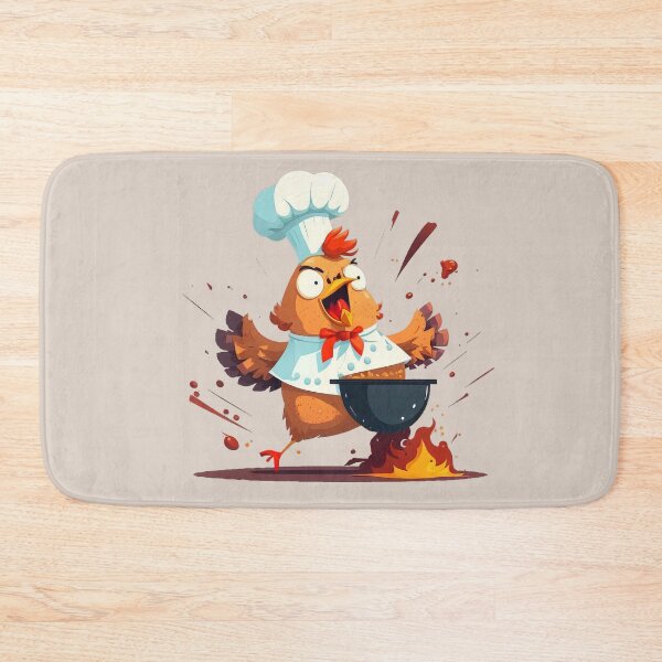 Item preview, Excited Chicken Cooking - Cartoon Animals designed and sold by quick-drops.
