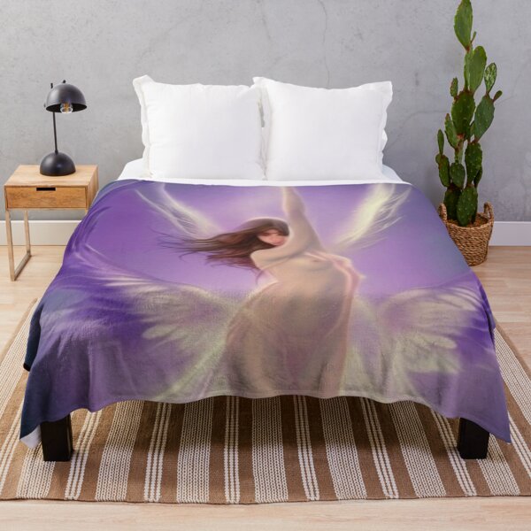Item preview, Angel in a bright blue purple  sky  designed and sold by AnnieHaven.