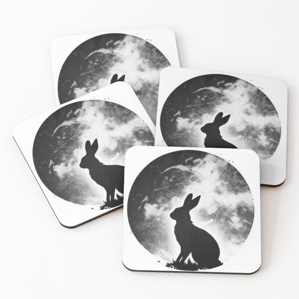 Item preview, Lunar Rabbit , Black and White designed and sold by WilbDigital.