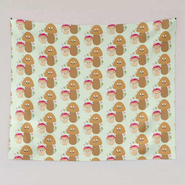 Item preview, Cute Kawaii Mushroom Design designed and sold by BrightLightArts.