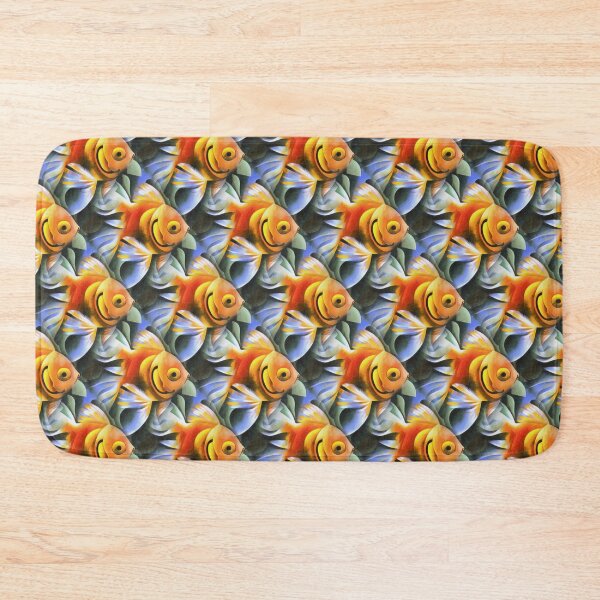Item preview, Cute Orange Fantasy Goldfish In Geometric Style designed and sold by taiche.