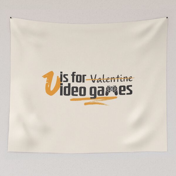 Item preview, V is for video games - Funny Gamer designed and sold by VichallanStudio.