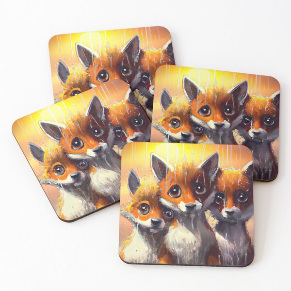 Item preview, Cute Fox Cub And A Sunset designed and sold by phillipbooth.