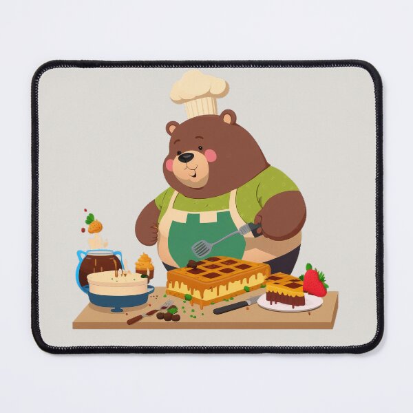 Item preview, Happy Baking Bear - Cartoon Animals designed and sold by quick-drops.