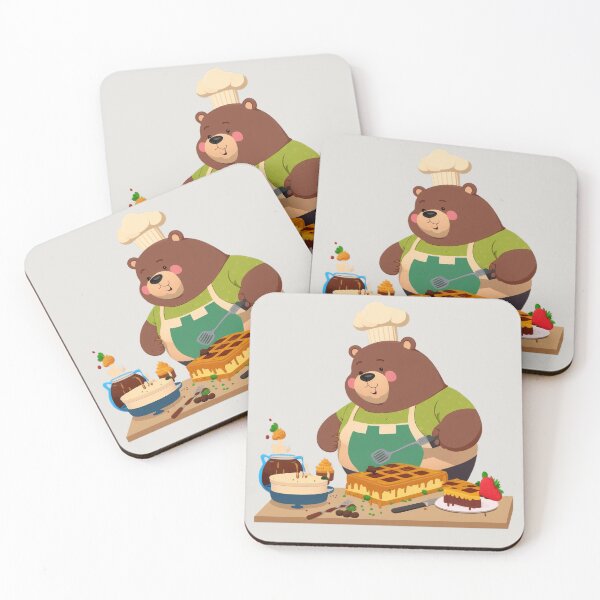 Item preview, Happy Baking Bear - Cartoon Animals designed and sold by quick-drops.