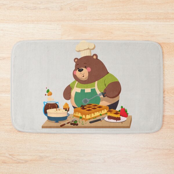 Item preview, Happy Baking Bear - Cartoon Animals designed and sold by quick-drops.