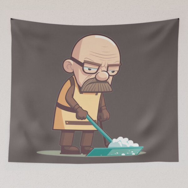 Artikelvorschau, Walter White fegt den Boden entworfen und verkauft von Sarvgya Verma.