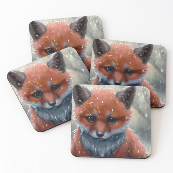 Item preview, Cute Fox Cub In The Rain designed and sold by phillipbooth.