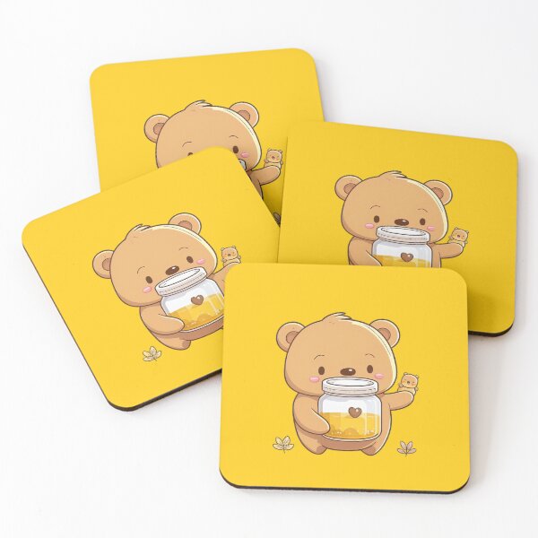 Item preview, Cute Baby Bear Holding a Jar of Honey - Cartoon Animals designed and sold by quick-drops.