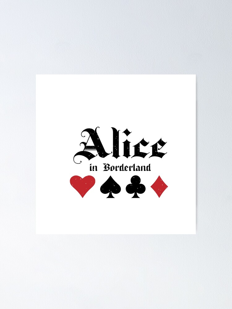  alice in borderland logo poster for sale by sonoyang redbubble