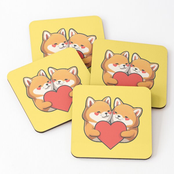 Item preview, Adorable Shiba Inus in Love designed and sold by SmilingShiba.