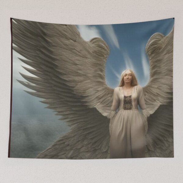 Item preview, Angel in a bright blue purple sky  designed and sold by AnnieHaven.