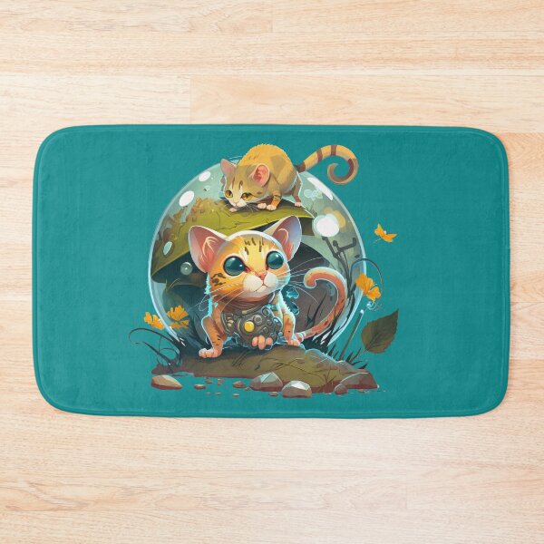 Item preview, Futuristic Space Cat and Mouse - Cartoon Animals designed and sold by quick-drops.