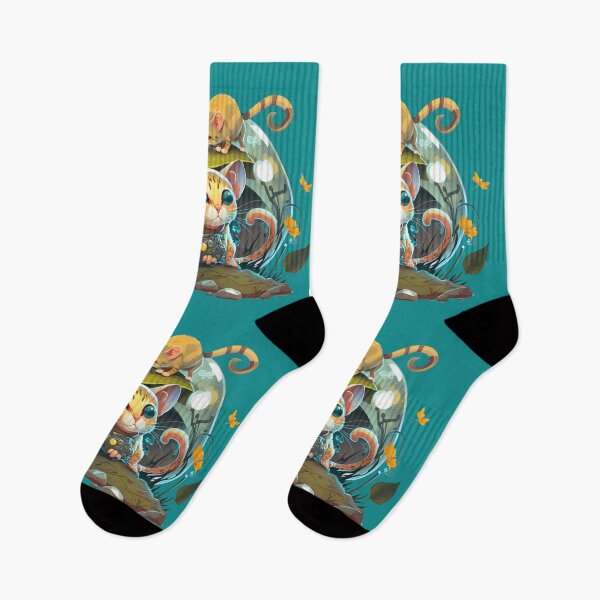 Item preview, Futuristic Space Cat and Mouse - Cartoon Animals designed and sold by quick-drops.