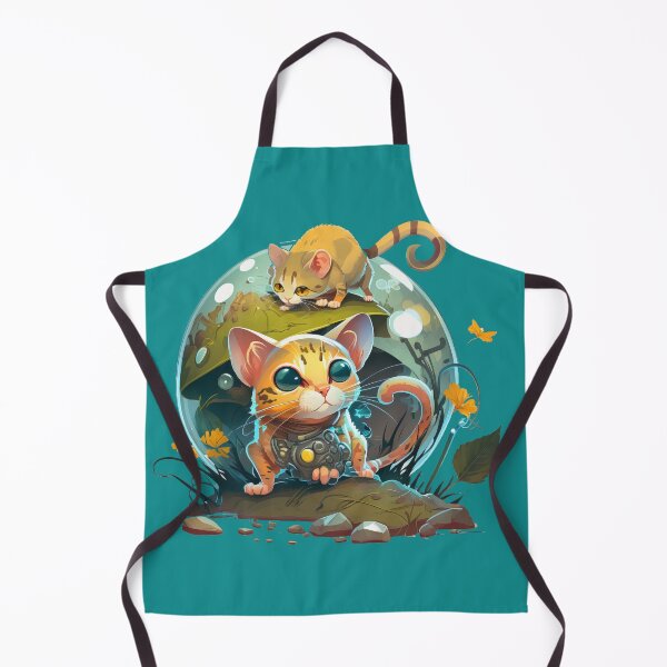 Item preview, Futuristic Space Cat and Mouse - Cartoon Animals designed and sold by quick-drops.