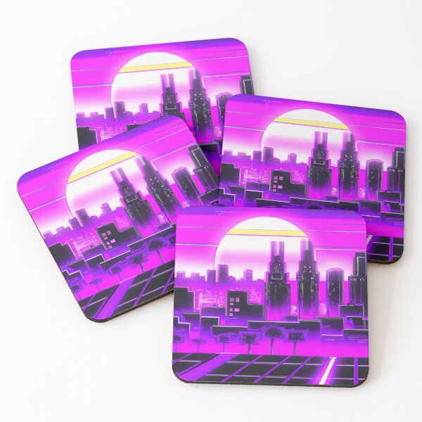 Item preview, Synthwave City Skyline designed and sold by novius.