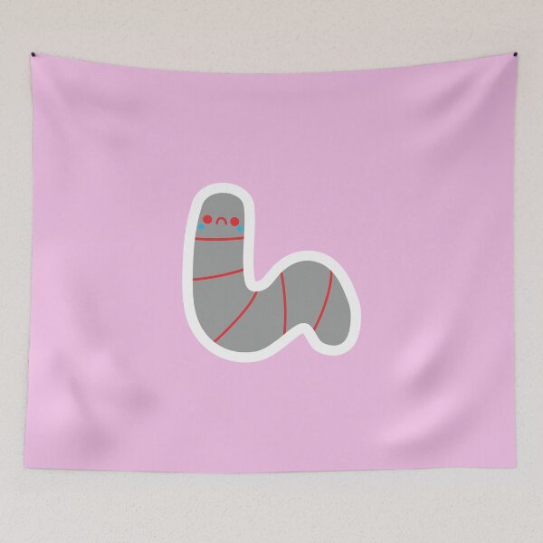 Item preview, Squirmy and Adorable: Cute Worm Sticker Design designed and sold by majnate.