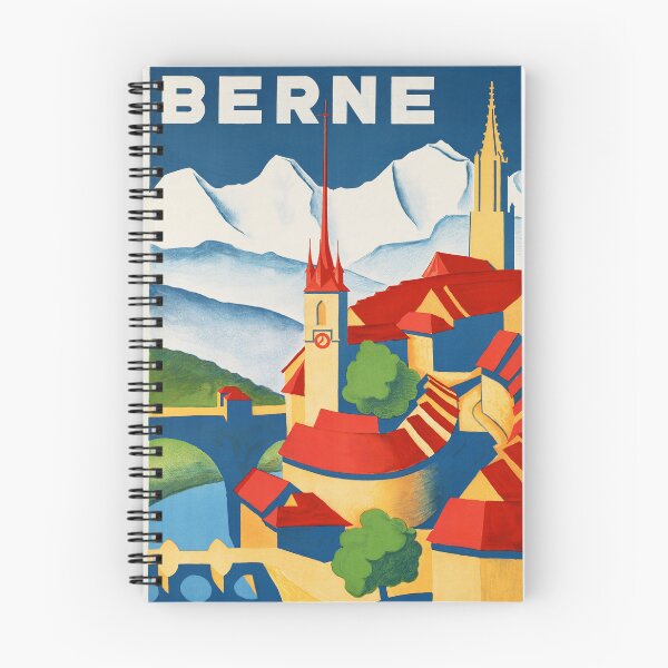 Item preview, BERNE SWITZERLAND 1936 Vintage Travel Poster Advertisement  designed and sold by retroposters.