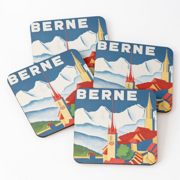 Item preview, BERNE SWITZERLAND 1936 Vintage Travel Poster Advertisement  designed and sold by retroposters.