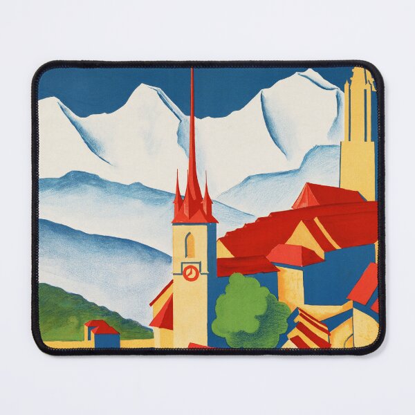 Item preview, BERNE SWITZERLAND 1936 Vintage Travel Poster Advertisement  designed and sold by retroposters.