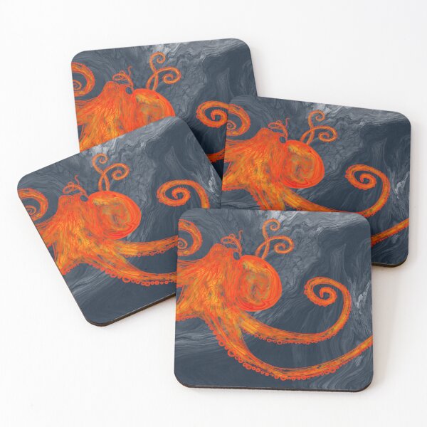 Item preview, Orange Octopus designed and sold by BorealLine.