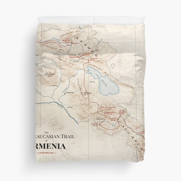 Northbound: The Transcaucasian trail of Armenia Duvet Cover