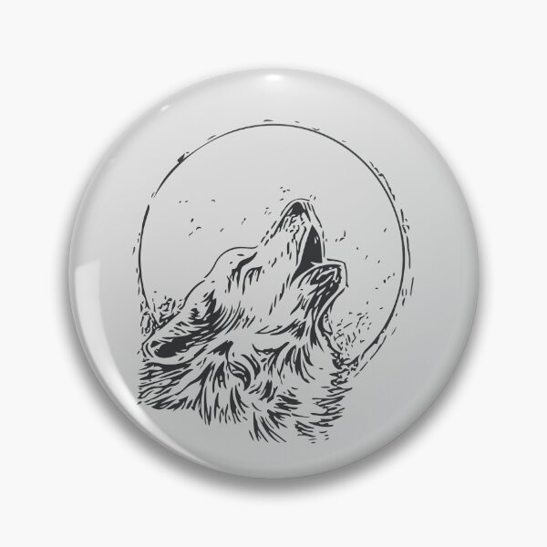 Item preview, Wild and Free: A Wolf Sticker Design designed and sold by majnate.