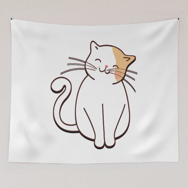 Item preview, Feline Silhouette - Cat Outline Sketch  designed and sold by simpleones.