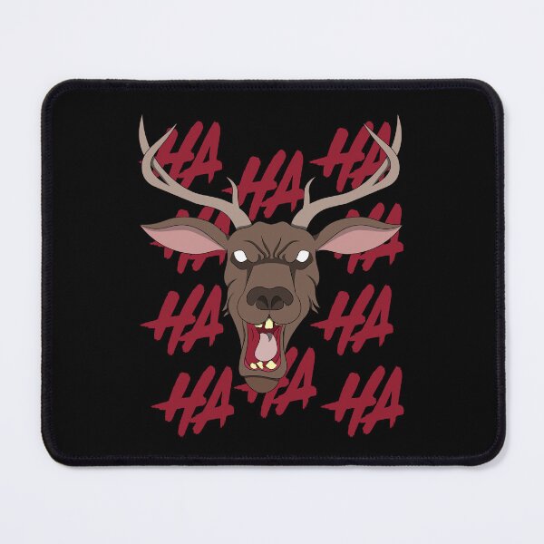 Item preview, Laughing Deer Head | Demonic Possessed Deadite Deer Head Illustration designed and sold by ProdbyNiECO.