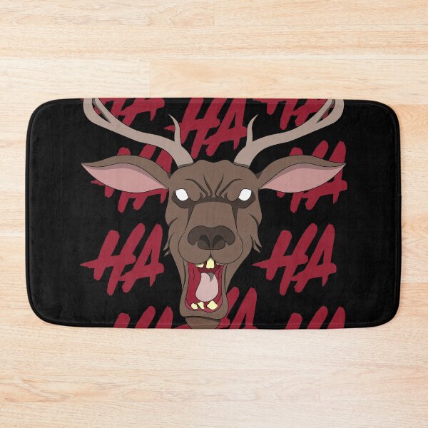 Item preview, Laughing Deer Head | Demonic Possessed Deadite Deer Head Illustration designed and sold by ProdbyNiECO.
