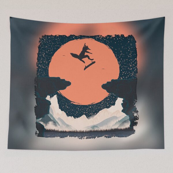 Item preview, Orange Moon and Skater Fox Punk  designed and sold by tabemisa.