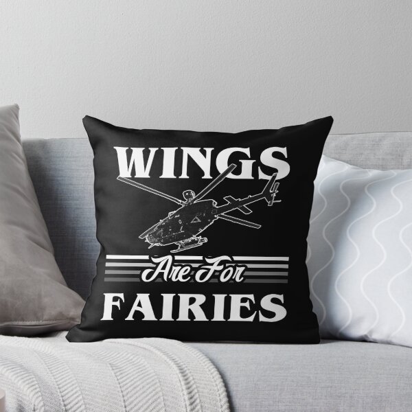 Item preview, Wings Are For Fairies Helicopter Pilot - White designed and sold by SpicyAviator.