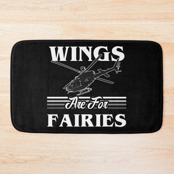 Item preview, Wings Are For Fairies Helicopter Pilot - White designed and sold by SpicyAviator.