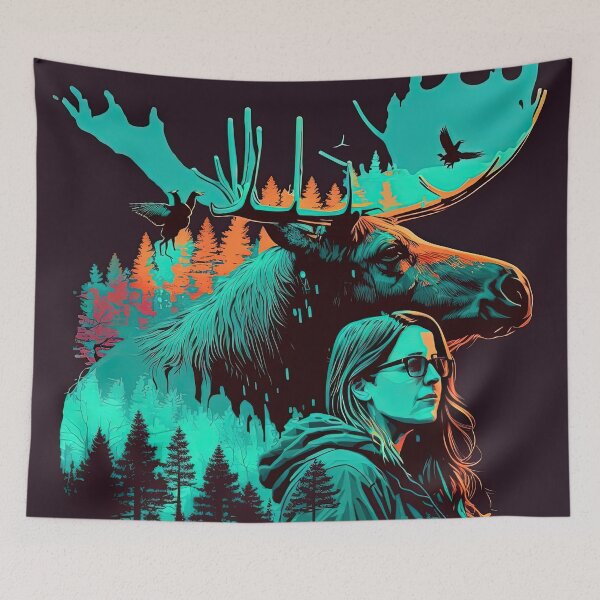 Item preview, just a girl who loves moose designed and sold by Chillapy.