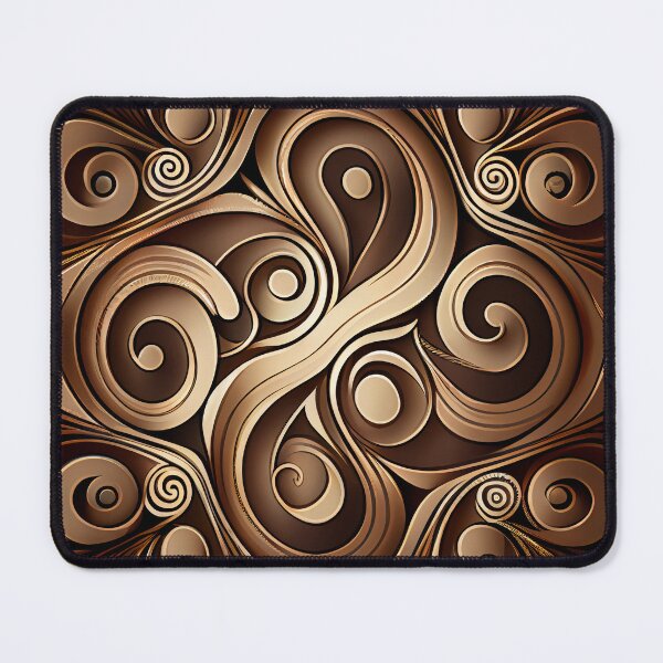 Item preview, Elegant Cartoon Bold Brown Classic Latin Pattern Digital Painting designed and sold by CodeAndColors.